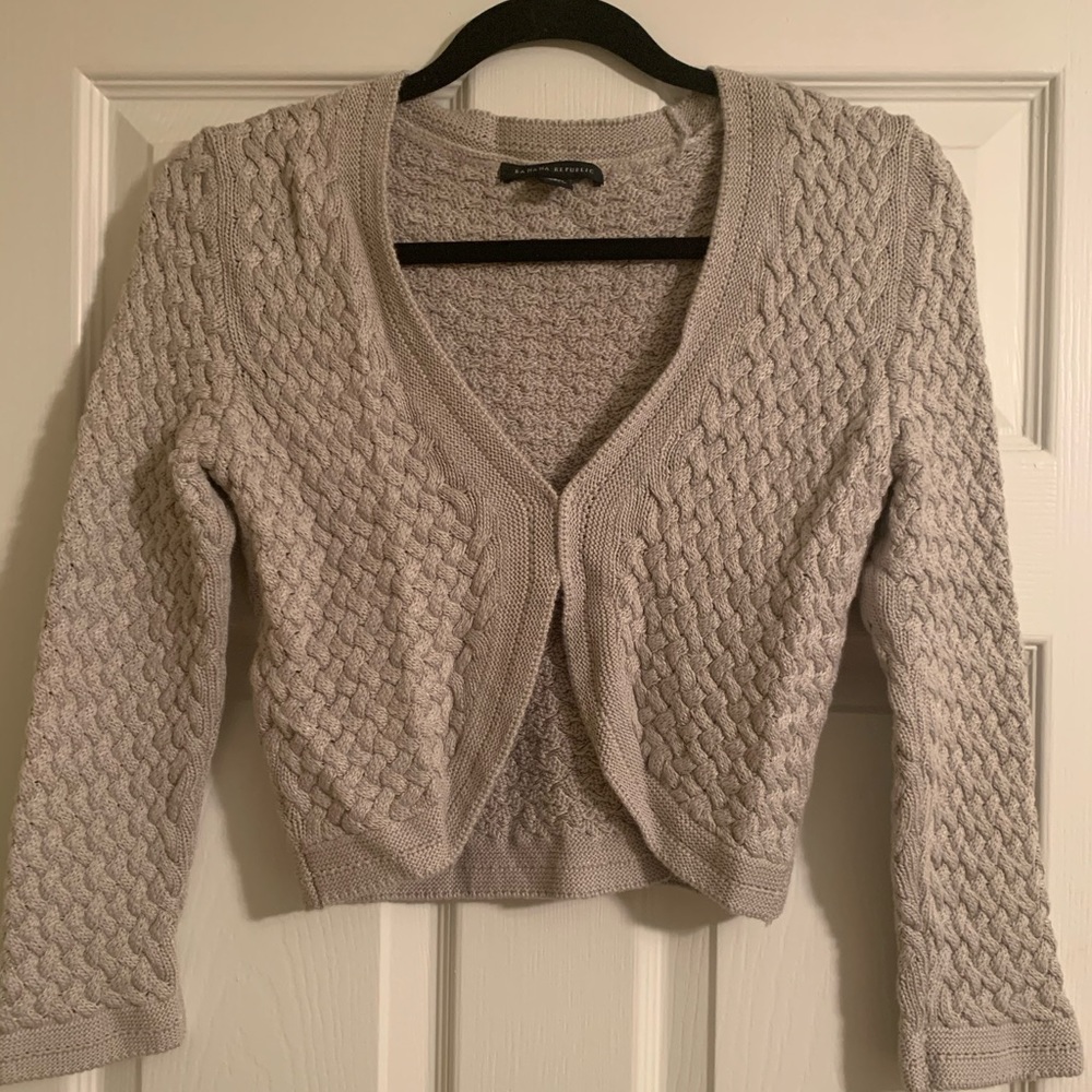 Banana Republic cable knit cardigan